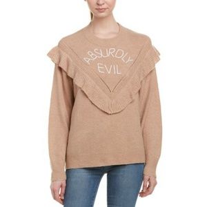 Wildfox "Absurdly Evil" Ryder Sweater in Brown